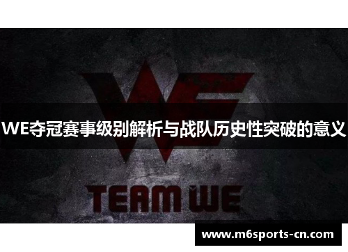 WE夺冠赛事级别解析与战队历史性突破的意义